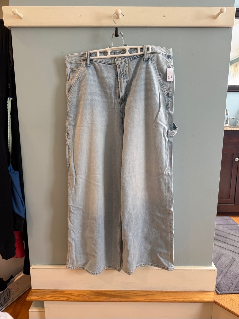 GAP Light Blue Wide Leg Utility Jeans